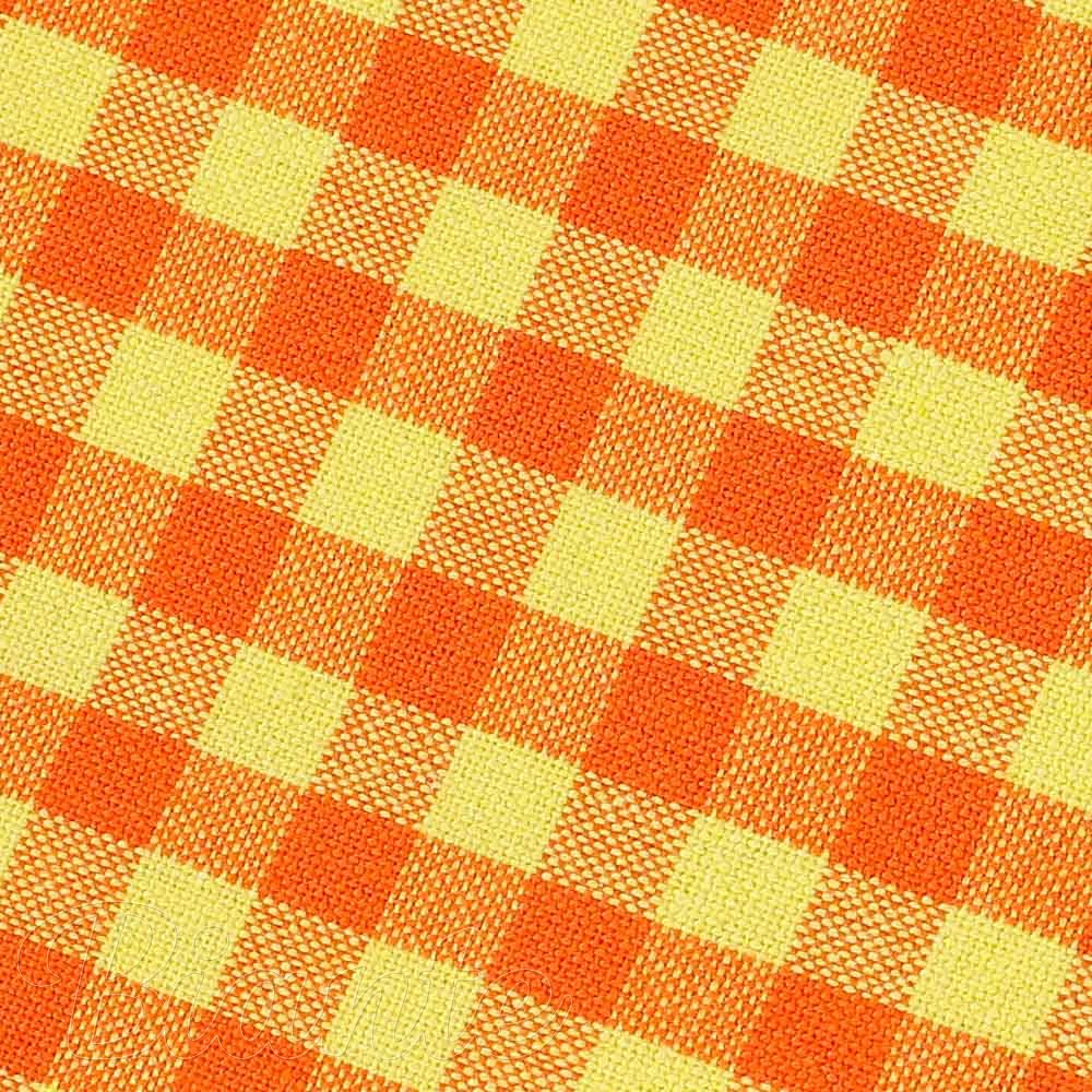Bavlněná látka Olivia OL-006 Oranžovo-žlutá kostka malá - šířka 150 cm - detail 4 - Biante.cz