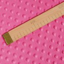 Dětská látka Minky 3D puntíky MKP-020 Růžovo fialová - šířka 150 cm - detail 5 - Biante.cz