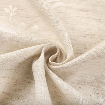 Teflonová látka na ubrusy TF-076 Květinový ornament na režném - šířka 160 cm - detail 3 - Biante.cz