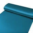 Látka polyesterový satén LUX-021 Petrolejově modrá - šířka 150 cm - detail 3 - Biante.cz