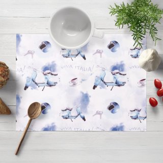 Bavlněné prostírání na stůl Sandra SA-289 Viva Italia modrá - Biante.cz Bavlněné prostírání na stůl Sandra SA-289 Viva Italia modrá - Biante.cz