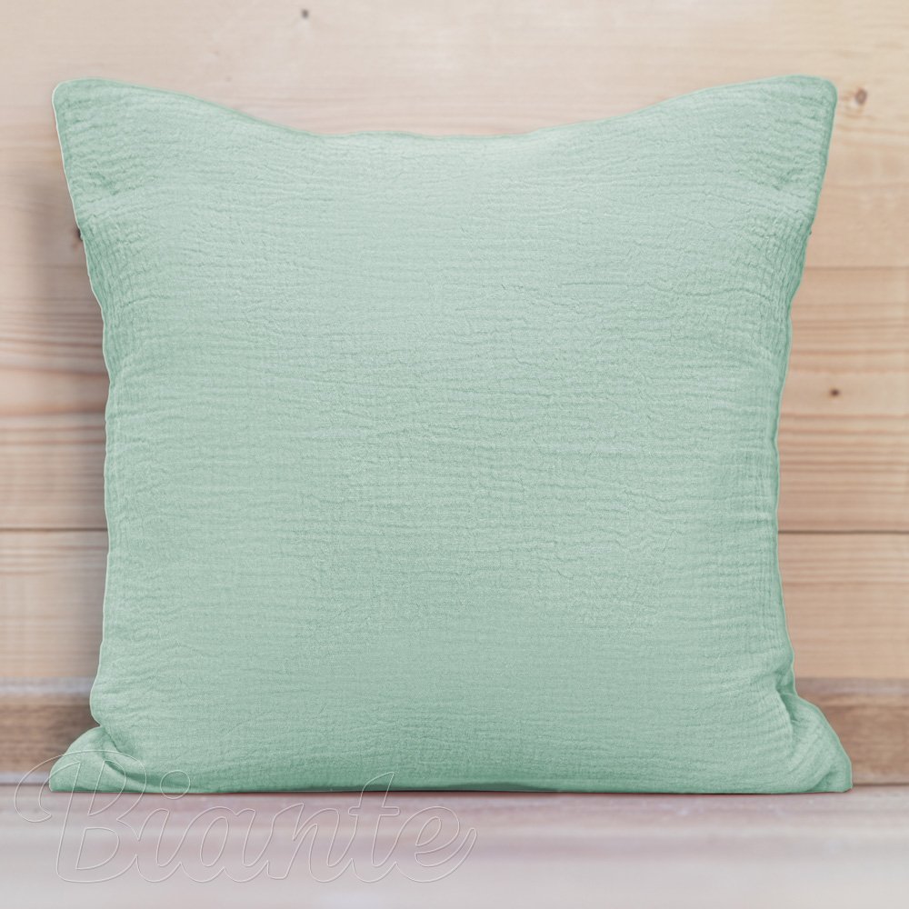 Mušelínový povlak na polštář MSN-020 Pastelově šalvějový - Biante.cz