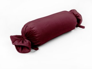 Sametový polštář válec bonbon Velvet Premium SVP-010 Tmavě vínový - Biante.cz Sametový polštář válec bonbon Velvet Premium SVP-010 Tmavě vínový - Biante.cz