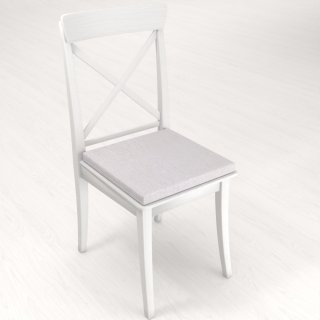 Štvorcový podsedák BKW-206 Svetlo sivobéžový žíhaný - 38x38x3 cm - detail 1 - Biante.sk