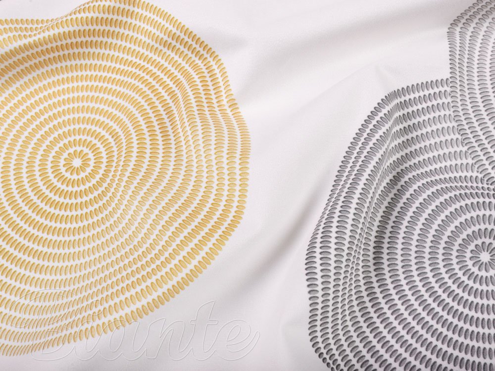 Sametová látka Tamara TMR-023 Žluté a šedé designové kruhy na smetanovém - šířka 150 cm - detail 7 - Biante.cz Sametová látka Tamara TMR-023 Žluté a šedé designové kruhy na smetanovém - šířka 150 cm - detail 7 - Biante.cz