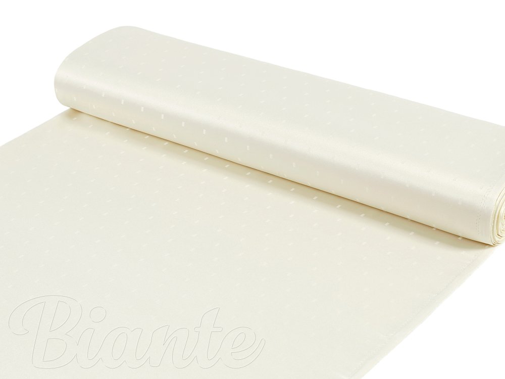 Teflonová látka na ubrusy TF-017 Obdélníčky - lesklá smetanová - šířka 160 cm - detail 2 - Biante.cz