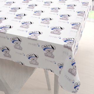 Dětský bavlněný obdélníkový ubrus Sandra SA-206 Medvídek pro kluky - Biante.cz Dětský bavlněný obdélníkový ubrus Sandra SA-206 Medvídek pro kluky - Biante.cz