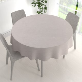 Teflonový kulatý ubrus TF-066 Béžový režný - detail 1 - Biante.cz