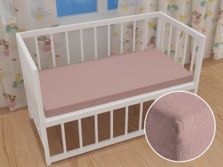 Dětské froté napínací prostěradlo do postýlky FR-024 Hnědorůžové - Biante.cz Dětské froté napínací prostěradlo do postýlky FR-024 Hnědorůžové - Biante.cz