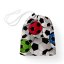 Bavlnený vak/vrecko na prezuvky Sandra SA-580 Farebné a sivé futbalové lopty - Biante.sk