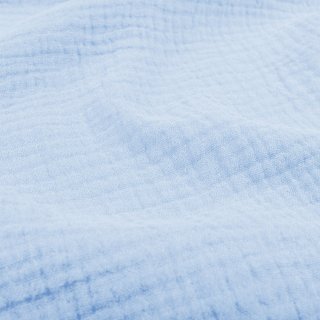 Mušelín dvojitá gázovina MSN-054 Bledě modrá - metráž šířka 160 cm - detail 1 - Biante.cz