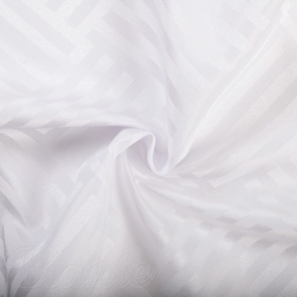 Dekorační látka Monako PM-124 Pruhovaná šachovnice bílá - šířka 320 cm - detail 3 - Biante.cz