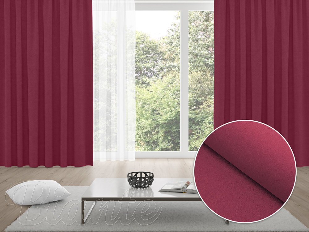 Zatemňovací závěs Blackout na míru BKS-414 Malinově červený - Biante.cz