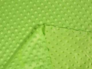 Dětská látka Minky 3D puntíky MKP-007 Hráškově zelená - šířka 150 cm - detail 3 - Biante.cz Dětská látka Minky 3D puntíky MKP-007 Hráškově zelená - šířka 150 cm - detail 3 - Biante.cz
