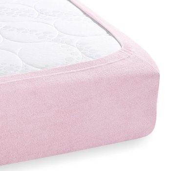 Froté napínací prostěradlo na vysokou matraci FR-032 Pudrově růžová - detail 1 - Biante.cz Froté napínací prostěradlo na vysokou matraci FR-032 Pudrově růžová - detail 1 - Biante.cz
