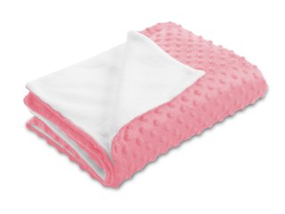 Detská obojstranná deka Minky bodky/Polar MKP-011 Svetlo ružová - Biante.sk Detská obojstranná deka Minky bodky/Polar MKP-011 Svetlo ružová - Biante.sk