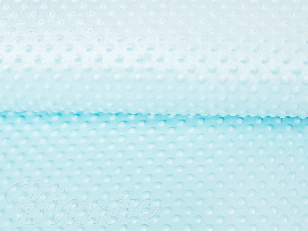 Dětská látka Minky 3D puntíky MKP-013 Ledová modrá - šířka 150 cm - detail 4 - Biante.cz Dětská látka Minky 3D puntíky MKP-013 Ledová modrá - šířka 150 cm - detail 4 - Biante.cz