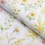 Teflonová látka na ubrusy TF-135 Malované žluto-zelené luční kvítí na bílém - šířka 155 cm - Biante.cz