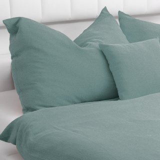 Dětské mušelínové povlečení do postýlky Nature MSN-047 Pastelově modozelené - detail 1 - Biante.cz