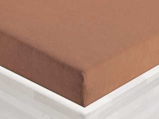 Froté napínací prostěradlo FR-023 Oříškově hnědé - Biante.cz Froté napínací prostěradlo FR-023 Oříškově hnědé - Biante.cz