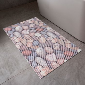 Kúpeľňová penová rohož / predložka PRO-028 Červeno-modré kamene - metráž šírka 65 cm - detail 1 - Biante.sk