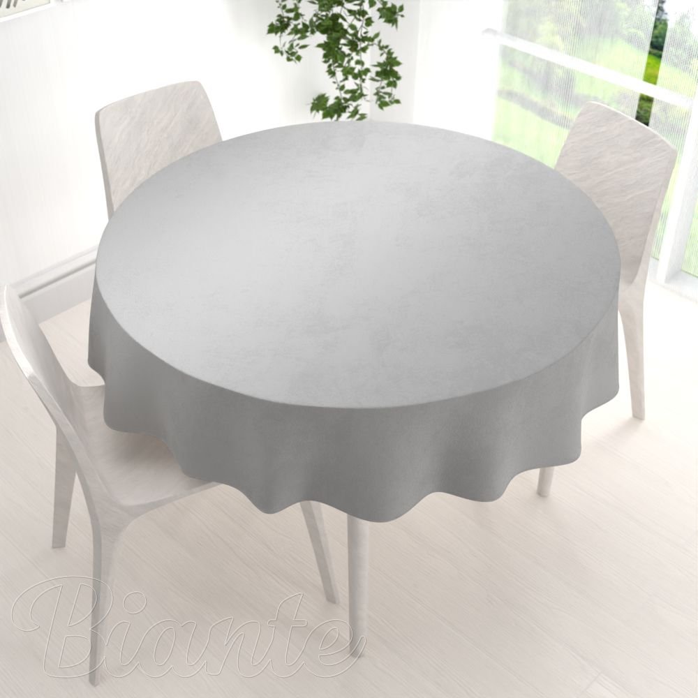 Sametový kulatý ubrus Velvet Premium SVP-039 Šedý - detail 1 - Biante.cz