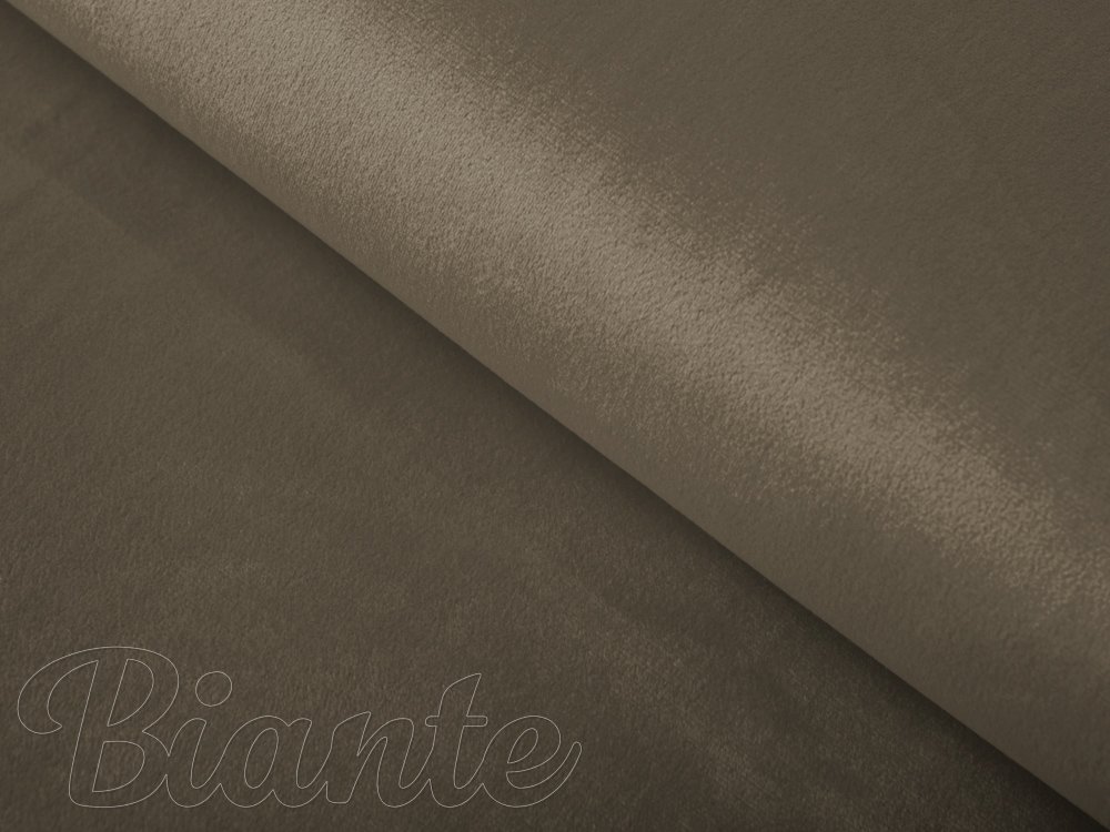 Dekorační látka Samet Velvet SV-031 Hnědá khaki - šířka 150 cm - Biante.cz