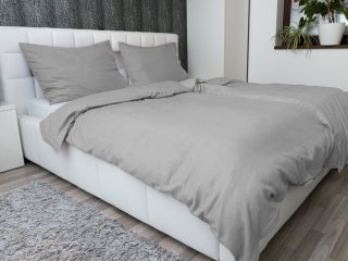 Ľanové posteľné obliečky LEN-007 Sivé 140x200 cm - Biante.sk Ľanové posteľné obliečky LEN-007 Sivé 140x200 cm - Biante.sk