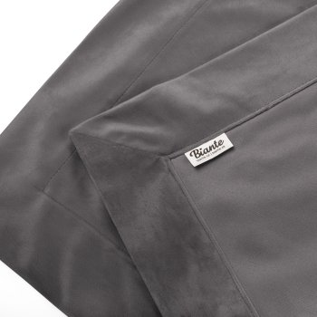 Sametový přehoz/běhoun na postel Velvet Premium SVP-017 Tmavě šedý - detail 1 - Biante.cz Sametový přehoz/běhoun na postel Velvet Premium SVP-017 Tmavě šedý - detail 1 - Biante.cz
