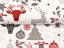 Bavlněná látka/plátno Sandra SA-541 Šedo-červené vánoční motivy na bílém - šířka 160 cm - detail 2 - Biante.cz