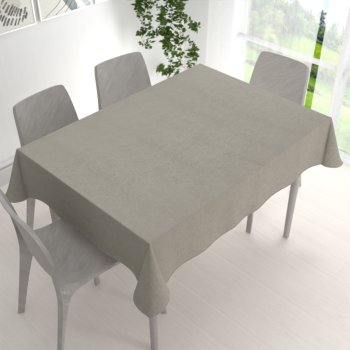 Obdélníkový ubrus/imitace broušené kůže Alcantara ALC-014 Světle šedý - detail 1 - Biante.cz