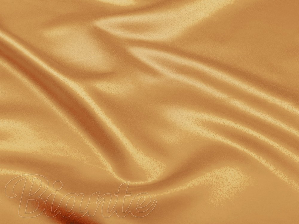 Látka polyesterový satén LUX-029 Zlatá - šířka 150 cm - detail 5 - Biante.cz