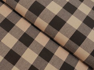 Bavlněná látka Olivia OL-017 Hnědo-béžová kostka velká - šířka 150 cm - Biante.cz Bavlněná látka Olivia OL-017 Hnědo-béžová kostka velká - šířka 150 cm - Biante.cz