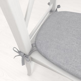 Oblý podsedák BKW-208 Šedé žíhání - 39x37x3 cm - detail 1 - Biante.cz