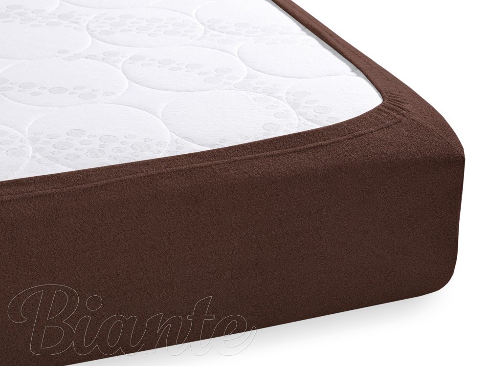 Froté napínací prostěradlo na extra vysokou matraci FR-026 Čokoládově hnědé - detail 1 - Biante.cz Froté napínací prostěradlo na extra vysokou matraci FR-026 Čokoládově hnědé - detail 1 - Biante.cz