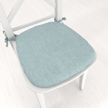 Oblý podsedák BKW-212 Mátově zelený žíhaný - 39x37x3 cm - Biante.cz