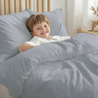 Dětské bavlněné povlečení do postýlky Moni MO-076 Světle šedé - Biante.cz