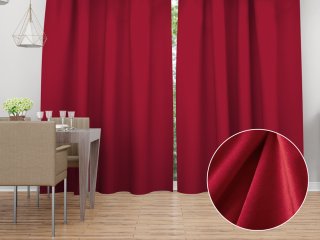 Sametový závěs Velvet Premium SVP-049 Jahodově červený - šířka 135 cm - Biante.cz