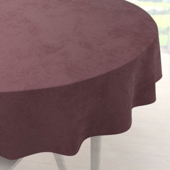 Sametový kulatý ubrus Velvet Premium SVP-019 Hnědofialový - Biante.cz