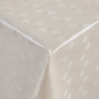 PVC ubrus Drobné krémové hexagony PV-181 - metráž š. 140 cm - Biante.cz