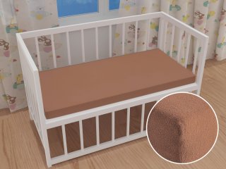 Dětské froté napínací prostěradlo do postýlky FR-023 Oříškově hnědé - Biante.cz Dětské froté napínací prostěradlo do postýlky FR-023 Oříškově hnědé - Biante.cz
