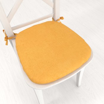 Oblý podsedák BKW-211 Horčicový žíhaný - 39x37x3 cm - Biante.sk Oblý podsedák BKW-211 Horčicový žíhaný - 39x37x3 cm - Biante.sk
