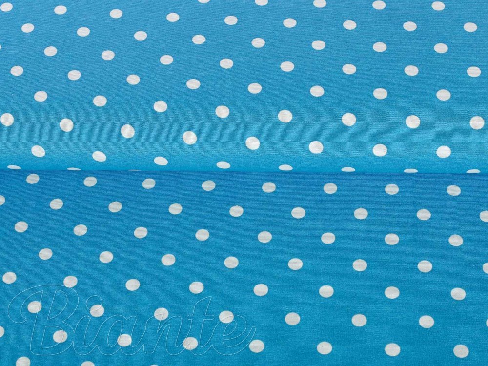Dekorační látka Leona LN-021 Bílé puntíky na modrém - šířka 140 cm - detail 4 - Biante.cz Dekorační látka Leona LN-021 Bílé puntíky na modrém - šířka 140 cm - detail 4 - Biante.cz