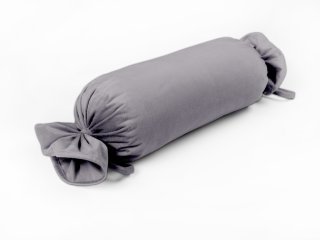 Sametový polštář válec bonbon Velvet Premium SVP-013 Šedý - Biante.cz Sametový polštář válec bonbon Velvet Premium SVP-013 Šedý - Biante.cz