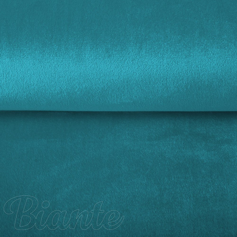 Zamatová látka Velvet Prémium SVP-035 Tyrkysovo modrá - šírka 280 cm - detail 2  Biante.sk