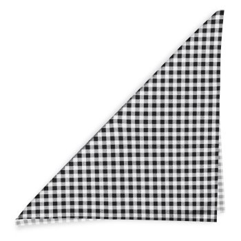 Bavlněný šátek Sandra SA-060 Černo-bílé kostičky - detail 1 - Biante.cz Bavlněný šátek Sandra SA-060 Černo-bílé kostičky - detail 1 - Biante.cz