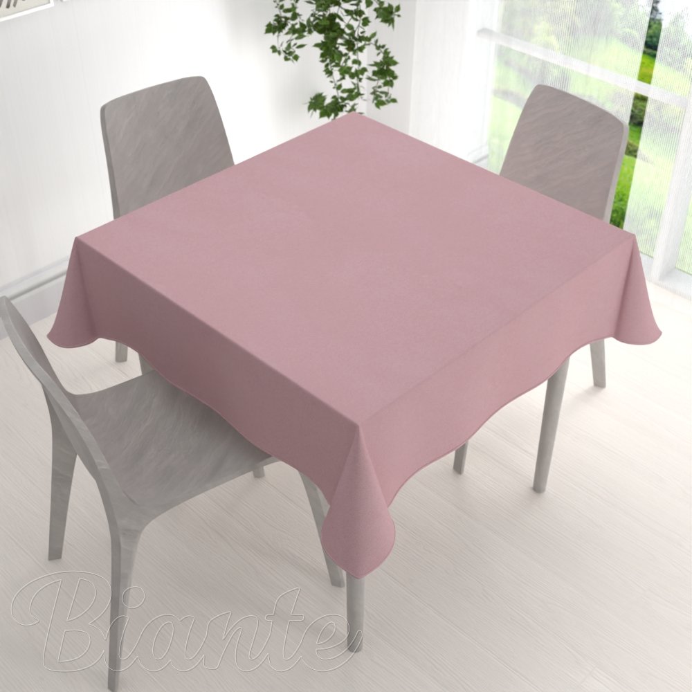 Dekorační čtvercový ubrus BKS-413 Pudrově růžový - 2.JAKOST - detail 1 - Biante.cz