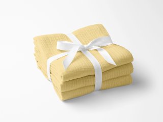 Mušelínová utierka Nature MSN-003 Pastelovo žltá - sada 3 ks - Biante.sk Mušelínová utierka Nature MSN-003 Pastelovo žltá - sada 3 ks - Biante.sk