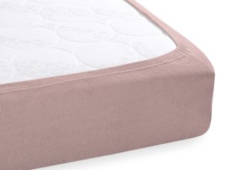 Froté napínacie prestieradlo na extra vysoký matrac FR-024 Hnedoružové - detail 1 - Biante.sk Froté napínacie prestieradlo na extra vysoký matrac FR-024 Hnedoružové - detail 1 - Biante.sk