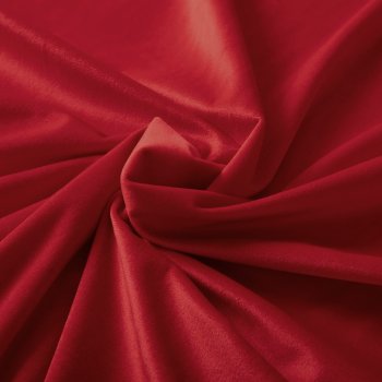 Sametová látka Velvet Premium SVP-038 Sytě červená - šířka 145 cm a 280 cm - detail 1 - Biante.cz